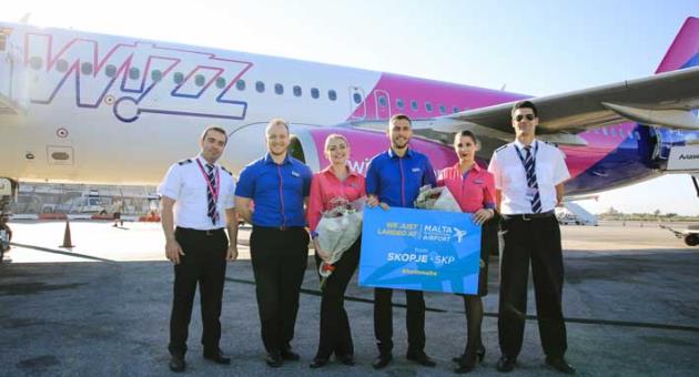 Minister for Tourism, Dr. Edward Zammit Lewis welcomes new routes by Wizz Air